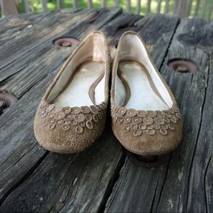 Suede tan GAP flats